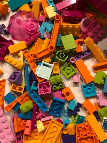 Lot/vrac de pièces de Lego flashys et acidulés