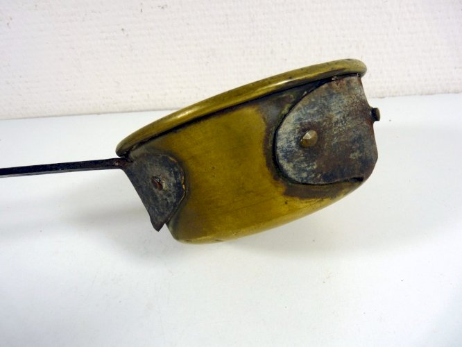 Louche à Eau Cuivre et Fer Forgé Haute Epoque L - 37 cm