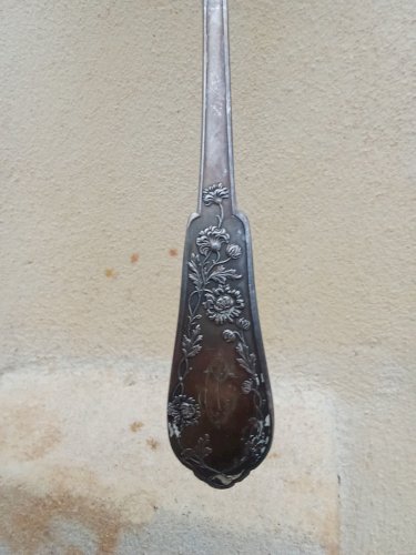 Louche ancienne motif floraux ancienne 