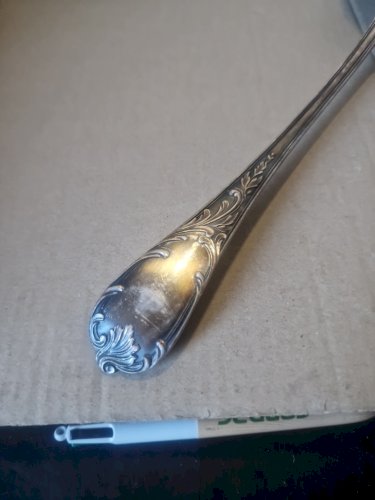 Louche Métal Argenté Christofle Modèle Marly 32 Cm