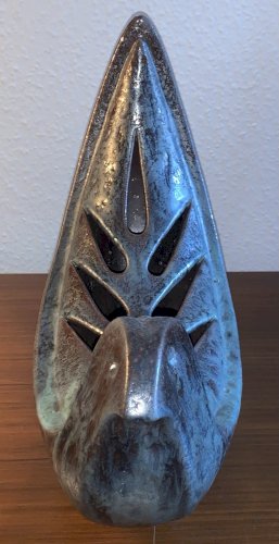 Louis Giraud céramique Vallauris vase à l'oiseau 1960's