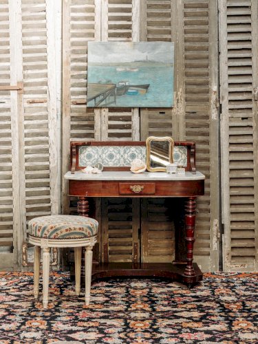 Louise, la coiffeuse en acajou et marbre N°179