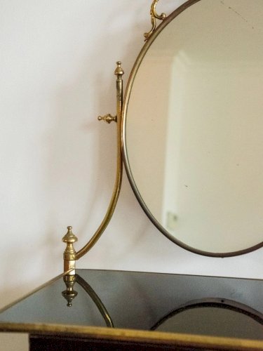 Louise, la coiffeuse en verre et laiton N°238