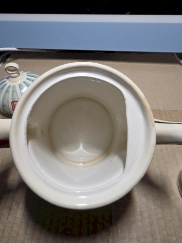 LOVELY JAMES SADLER ELIZABETH I QN ELIZABETH TEAPOT +HORSEGUARDS TEABAG HOLDER