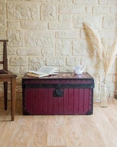 Lucien, le coffre en bois et métal N°94