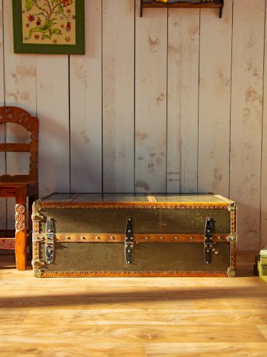 Lucienne, la grande malle cabine en cuir N°248