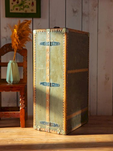 Lucienne, la grande malle cabine en cuir N°248