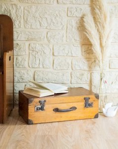 Lucienne, the wooden suitcase No. 208