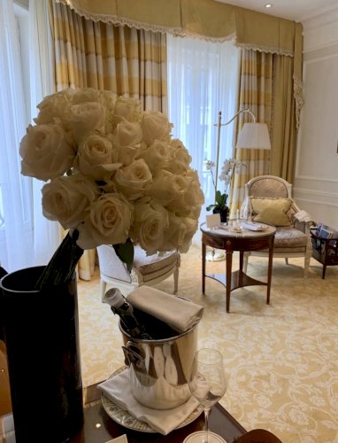 Luminaire De Luxe Doré Signé Chapman USA provenance Hôtel George V Paris Liseuse