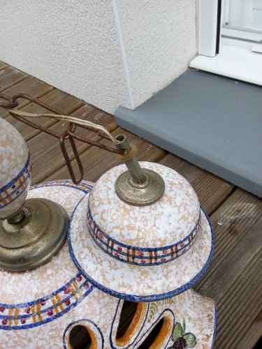 luminaire lustre barbotine céramique decort cuisine decort fruitier