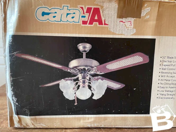 Luminaire ventilateur de plafond 1980