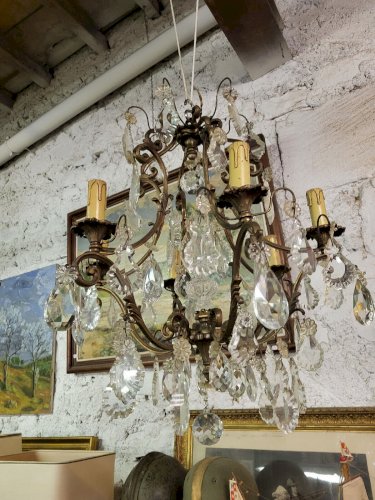 LUSTRE A PAMPILLES 6 AMPOULES N11