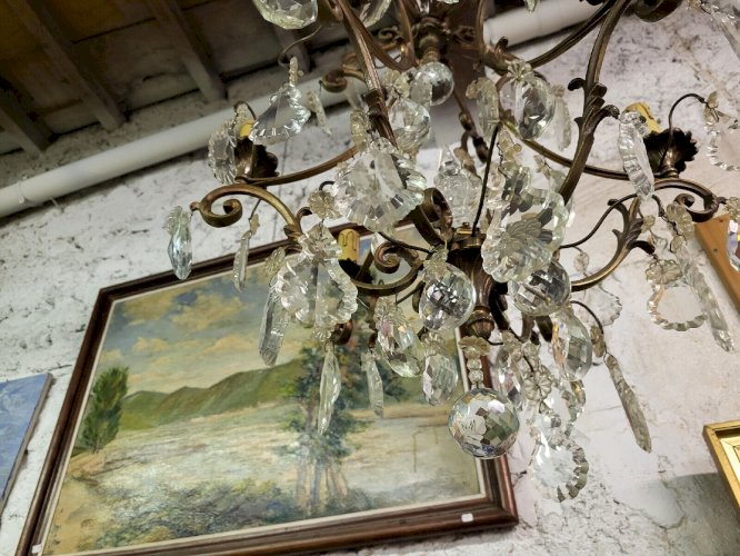 LUSTRE A PAMPILLES 6 AMPOULES N11