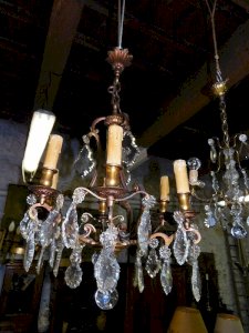 LUSTRE A PAMPILLES 6 AMPOULES N12