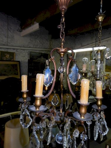 LUSTRE A PAMPILLES 6 AMPOULES N12