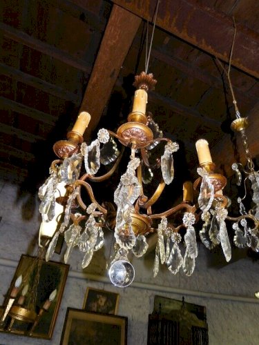 LUSTRE A PAMPILLES 6 AMPOULES N12