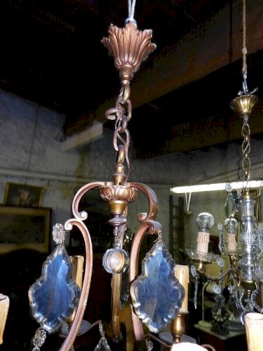 LUSTRE A PAMPILLES 6 AMPOULES N12