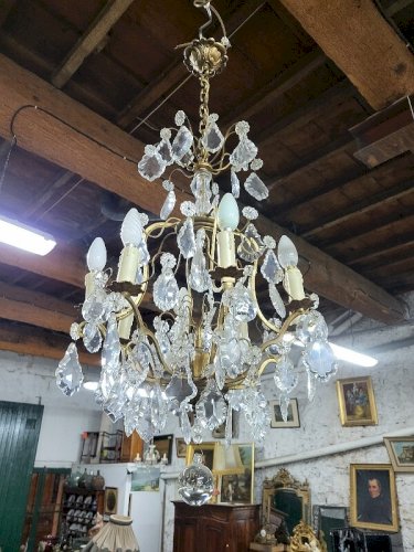 LUSTRE A PAMPILLES 8 AMPOULES N6
