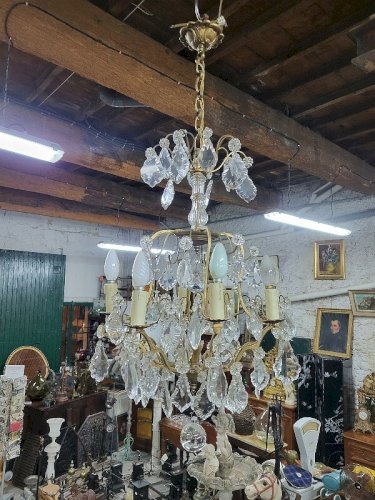LUSTRE A PAMPILLES 8 AMPOULES N6