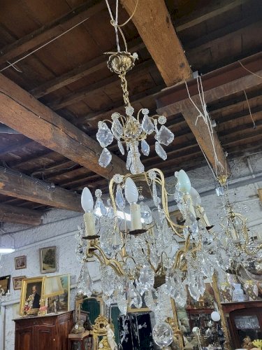 LUSTRE A PAMPILLES 8 AMPOULES N6