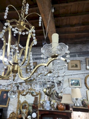 LUSTRE A PAMPILLES A GUIRLANDE 5 AMPOULES N33