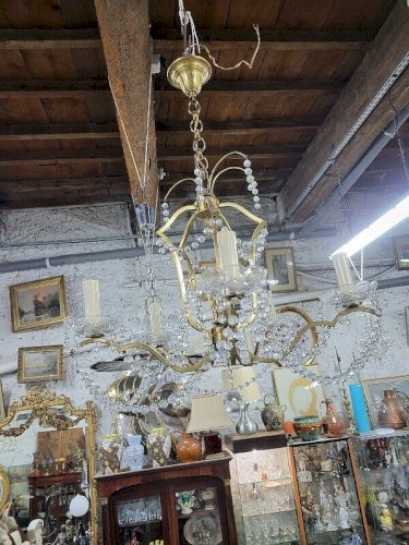 LUSTRE A PAMPILLES A GUIRLANDE 5 AMPOULES N33