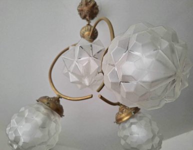 Lustre art déco, luminaire ancien