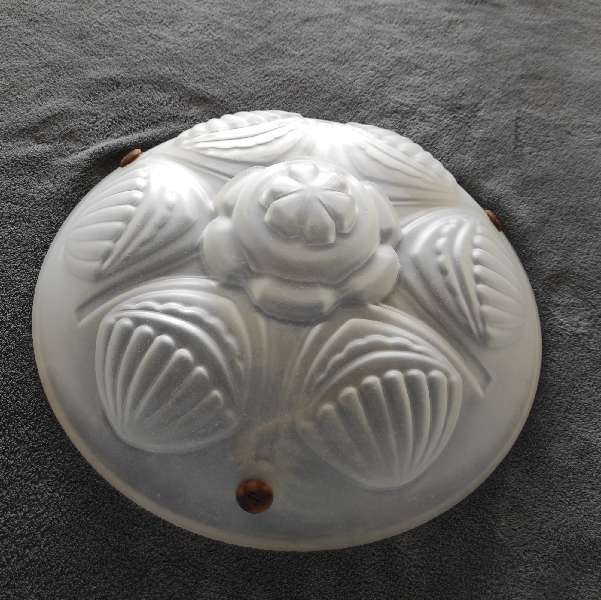 Lampe suspendue en verre post-moderne, lustre de luxe en verre soufflé rond bril
