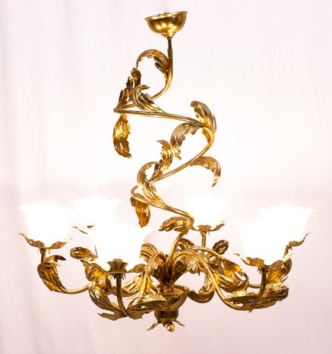 Lustre floral ancien 