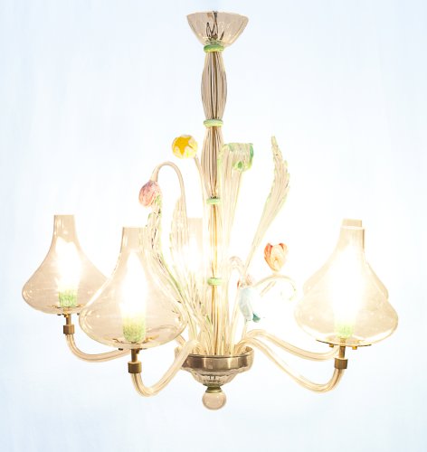 Lustre Murano 5 feux