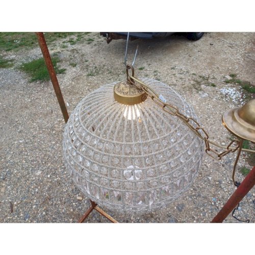 Lustre Rond à Pampilles