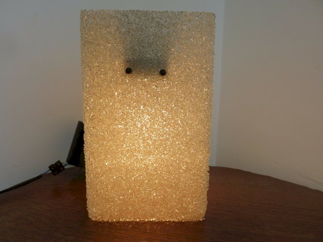 LUSTRE SUSPENSION SCANDINAVE EN PERSPEX ANNEES 60 70 VINTAGE