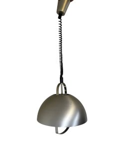 brushed metal chandelier up and down 1970