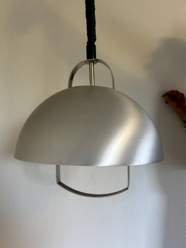 lustre up and own en métal brossé 1970