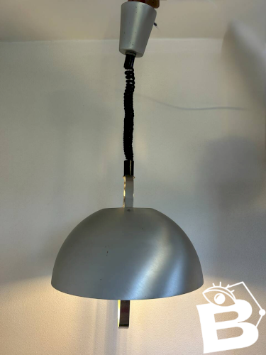 lustre up and own en métal brossé 1970