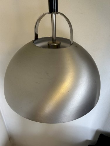 lustre up and own en métal brossé 1970