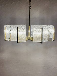 Iceberg vintage brass chandelier