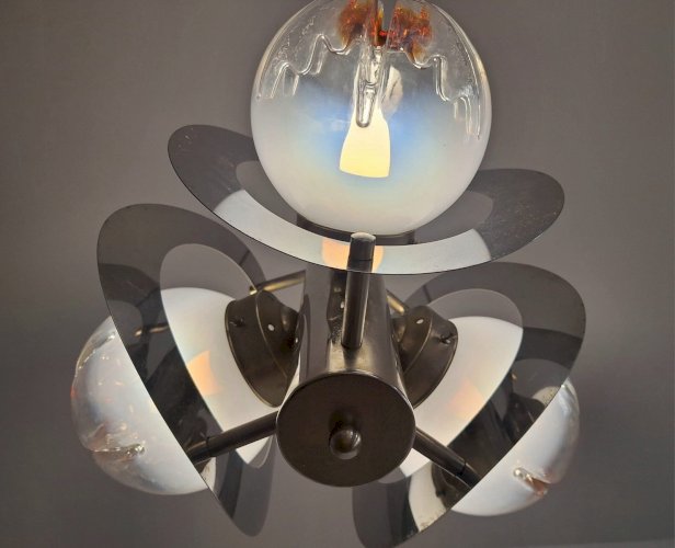 Lustre vintage Mazzega en verre de Murano, suspension design
