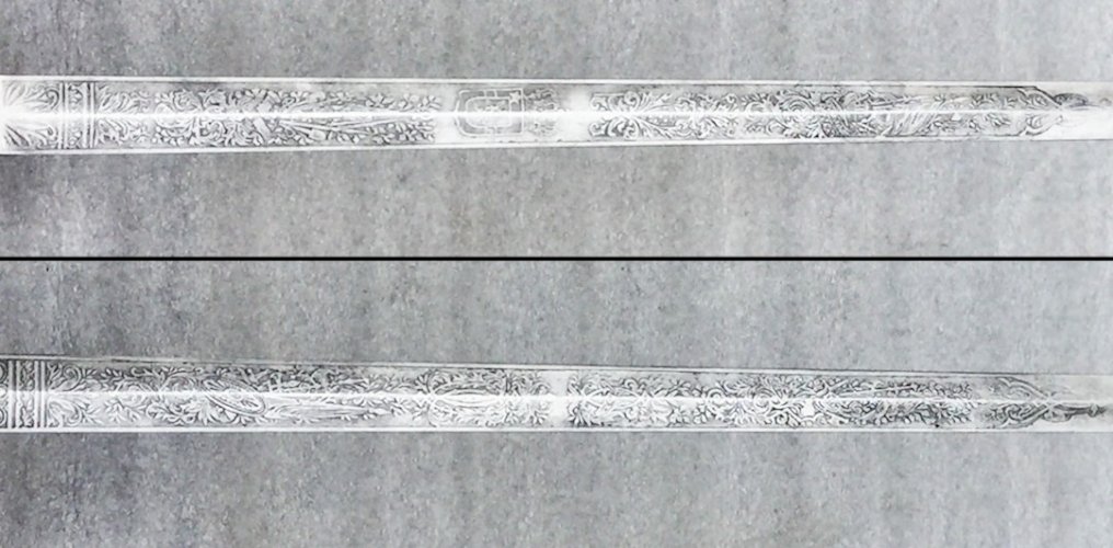 LUXUEUSE & TRES RARE ÉPÉE / SABRE COLONIALE, CONGO BELGE, M1845, LEOPOLD II, 1 ÉTOILE, XIX, ORIGINAL