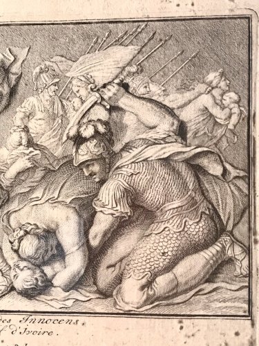 M. Pool / Van Bossuit / Graat Gravure  Ancienne XVIIIème Massacre Des Innocents
