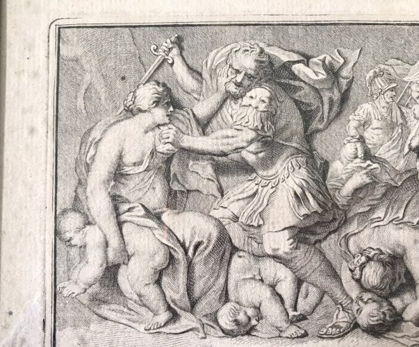 M. Pool / Van Bossuit / Graat Gravure  Ancienne XVIIIème Massacre Des Innocents