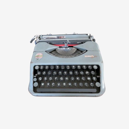MACHINE A ECRIRE HERMES BABY SUISSE CLAVIER AZERTY ANNEE 1948 VINTAGE TYPEWRITER
