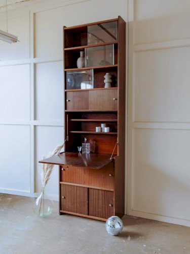 Madeleine, la bibliothèque haute en bois N°695