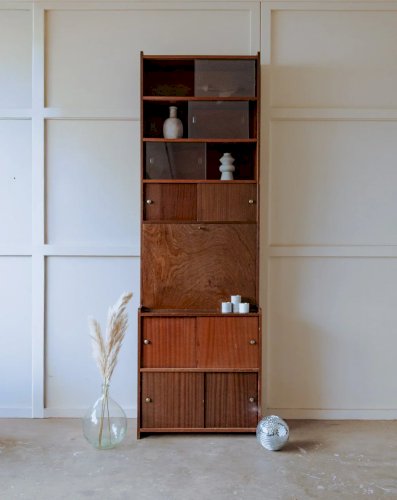 Madeleine, la bibliothèque haute en bois N°695