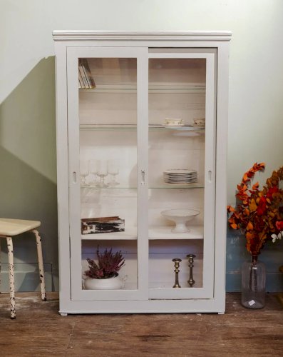 Madeleine, la bibliothèque vitrée en bois N°96