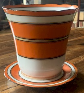 magnifique cache pot en porcelaine fine XIXe Paris Chantilly St Cloud