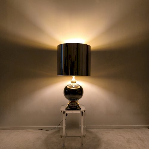 ? ✨ Magnifique grande lampe italienne 1960 céramique / or — Esprit Bitossi / Zaccagnini ✨?