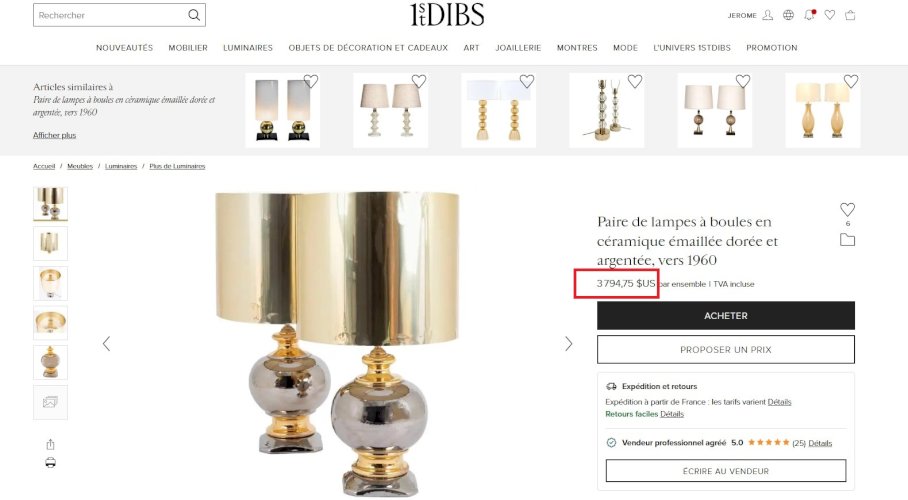 ? ✨ Magnifique grande lampe italienne 1960 céramique / or — Esprit Bitossi / Zaccagnini ✨?