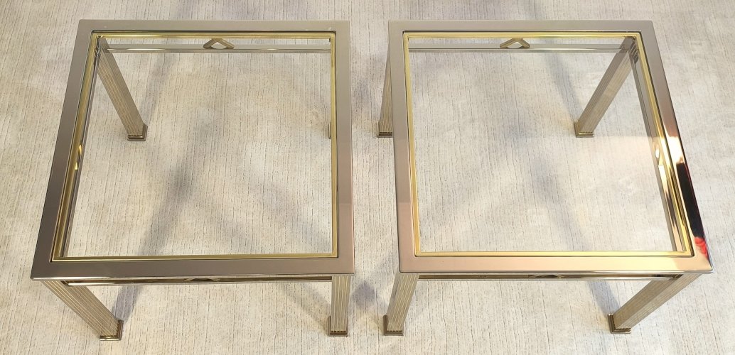Magnifique paire de tables basses ORSENIGO ITALY gamme Art Deco Collezione