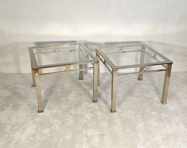 Magnifique paire de tables basses ORSENIGO ITALY gamme Art Deco Collezione